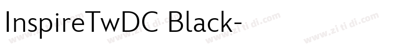 InspireTwDC Black字体转换